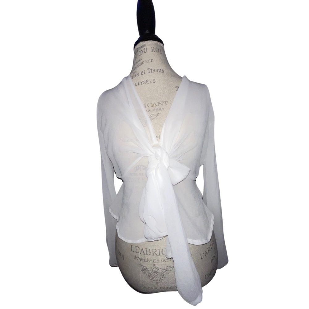 White Sheer Blouse